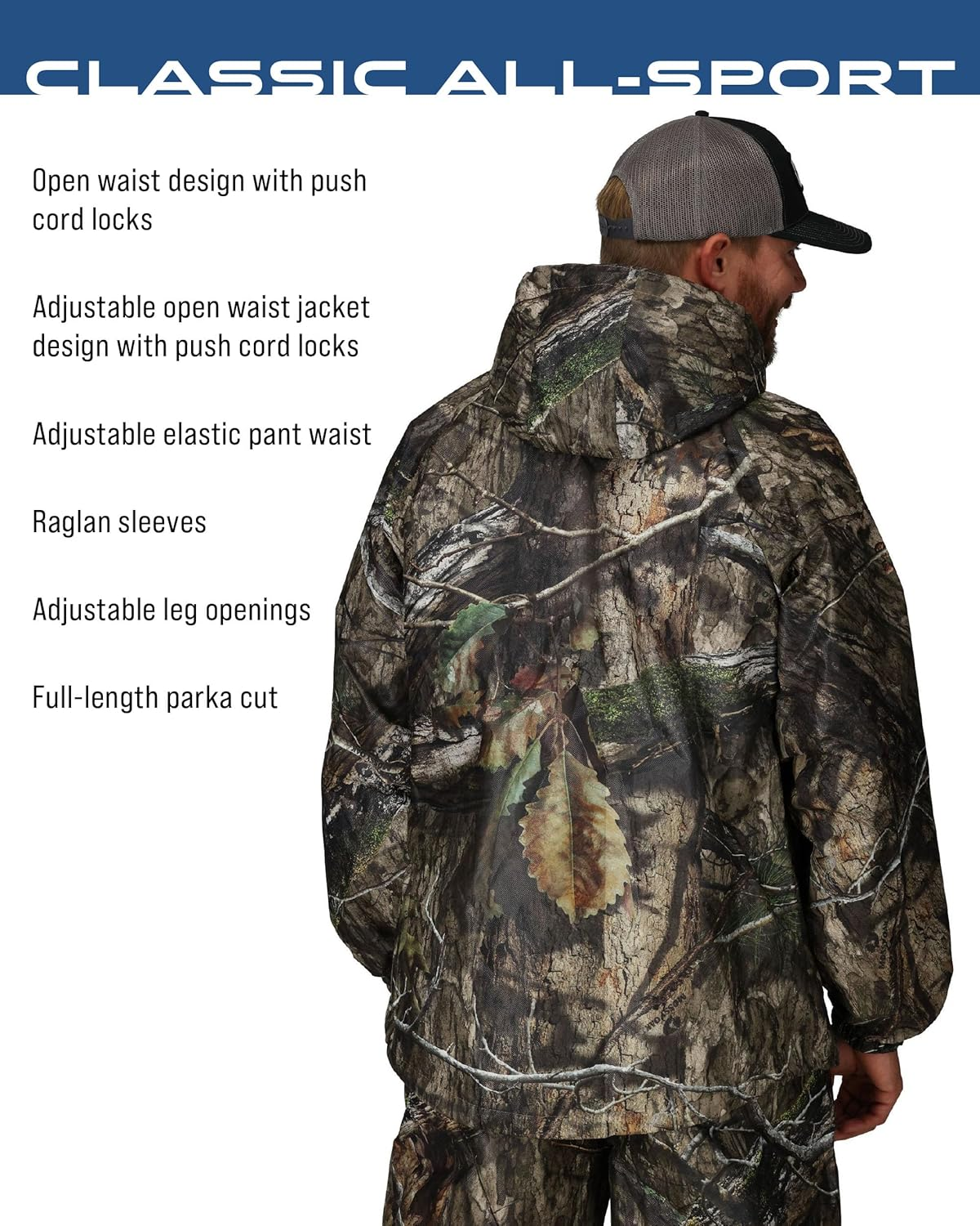 FROGG TOGGS Men'S Standard Classic All-Sport Waterproof Breathable Rain Suit, Stone Jacket/Black Pants, Medium image number 7