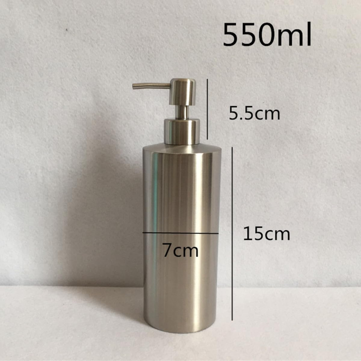 BESTOYARD Stainless Steel Soap Dispenser Lotion Bottle for Kitchen Bathroom Soap Pump Silver and Material image number 3