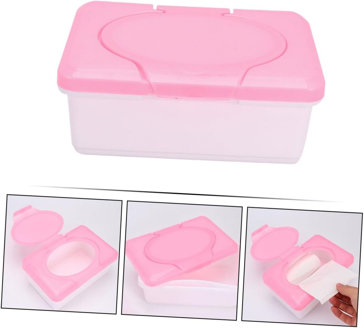 Wipes Dispenser for Bathroom Wet Wipes Holder Portable Tissue Box Case image number 4
