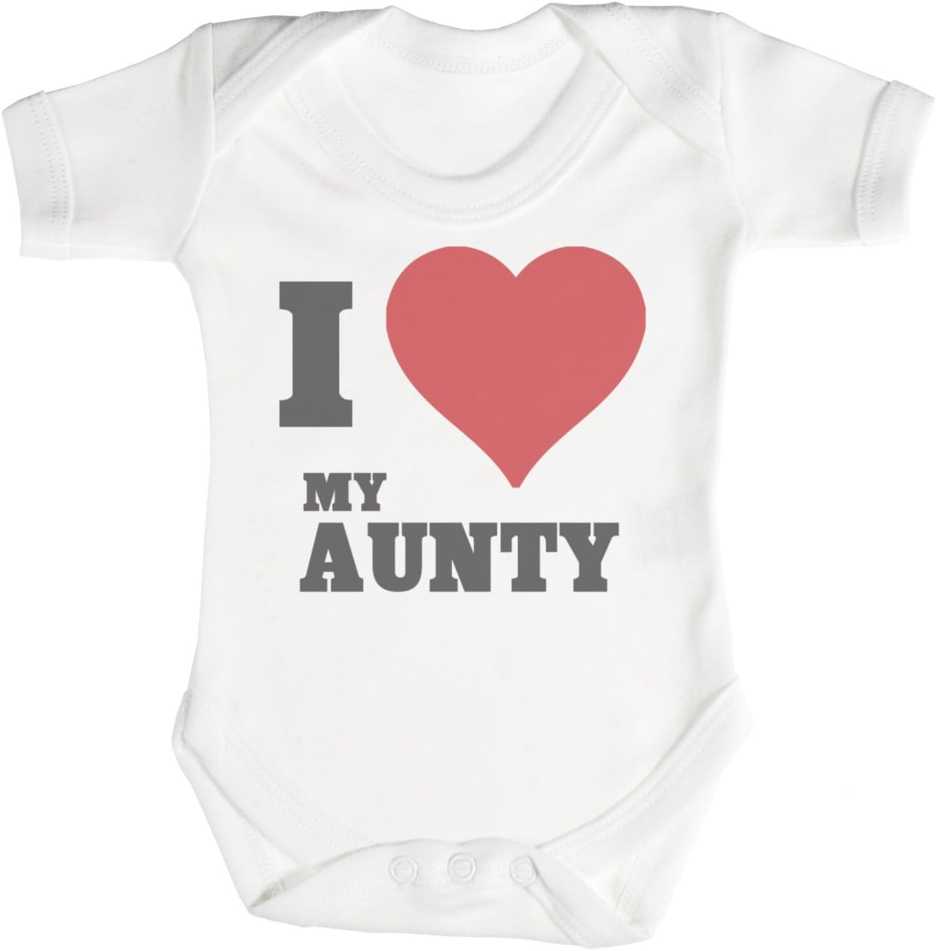 Zarlivia Clothing I Love My Nephew - Matching Aunty Nephew Gift Set - Womens T Shirt & Baby Bodysuit - White - Xx-Large & 18-24 Months image number 3
