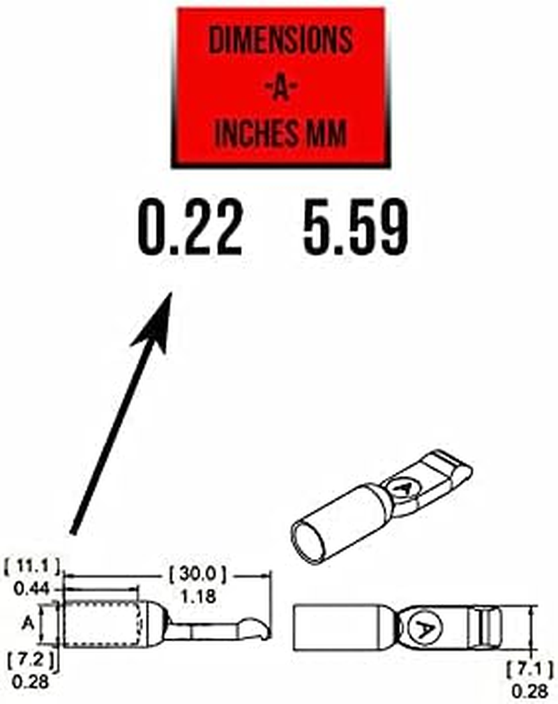 20/100Pcs 50 Amp Copper Terminals Connector for 50A Anderson Style Plugs Contacts (20PCS)