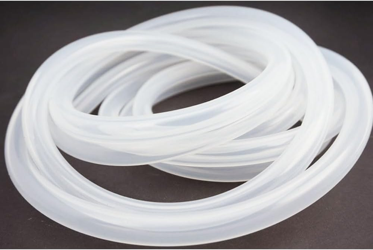 Djmed Silicone Suction Tube, Food & Medical Grade Transparent, Frosted Clear, 2.2M image number 1