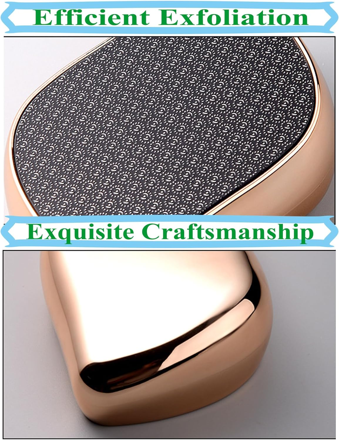 Foot Files Nano Glass Foot File Callus Remover, New Generation of Foot File Callus Remover Pedicure Exfoliating Scrub Scraper Tool for Dead Skin Cracked Dry Wet Feet Safely Remove Tough Calluses (BK) image number 3