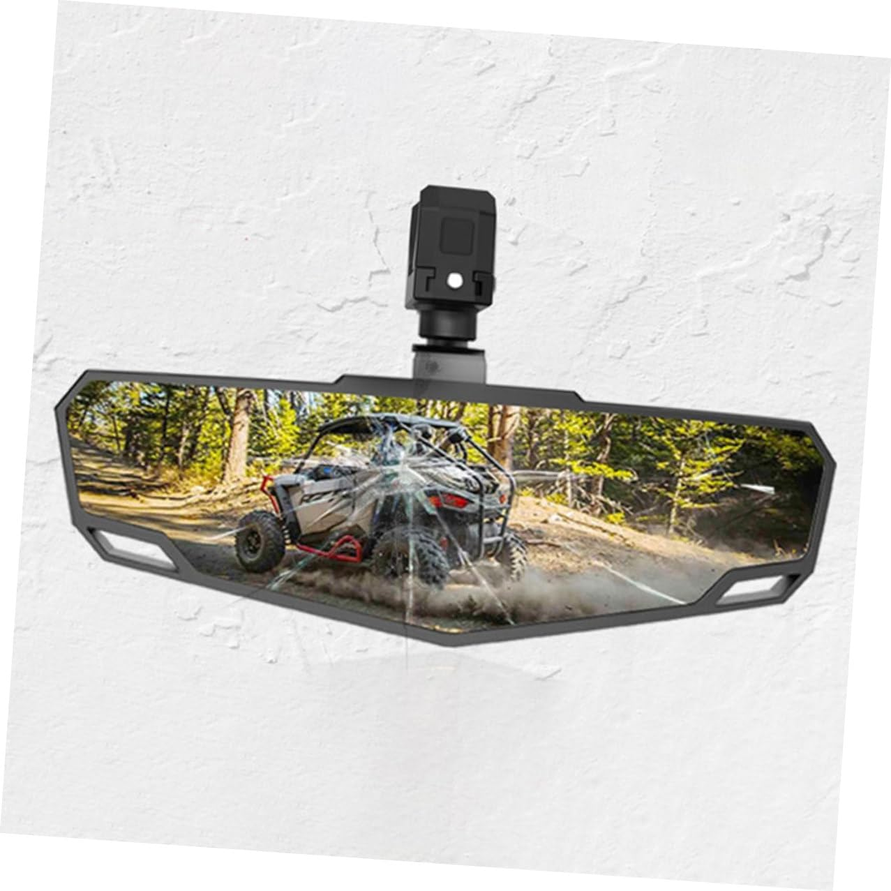 Cabilock Atv Rear View Mirror with Abs Clamp Blind Spot Auxiliary Mirror for Utv and All- Vehicles Compatible image number 4