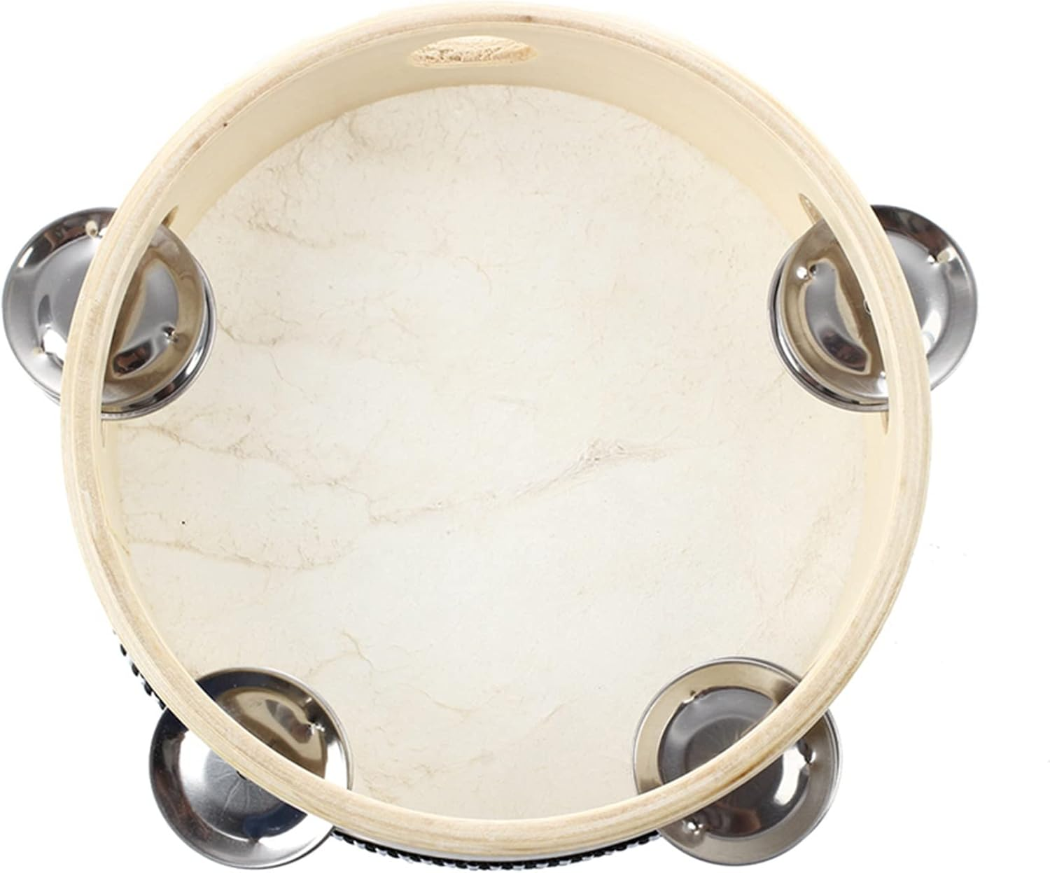 SUNCHSEN 10 Pcs 6 Inch Musical Tambourine Tamborine Drum round Percussion KTV Party