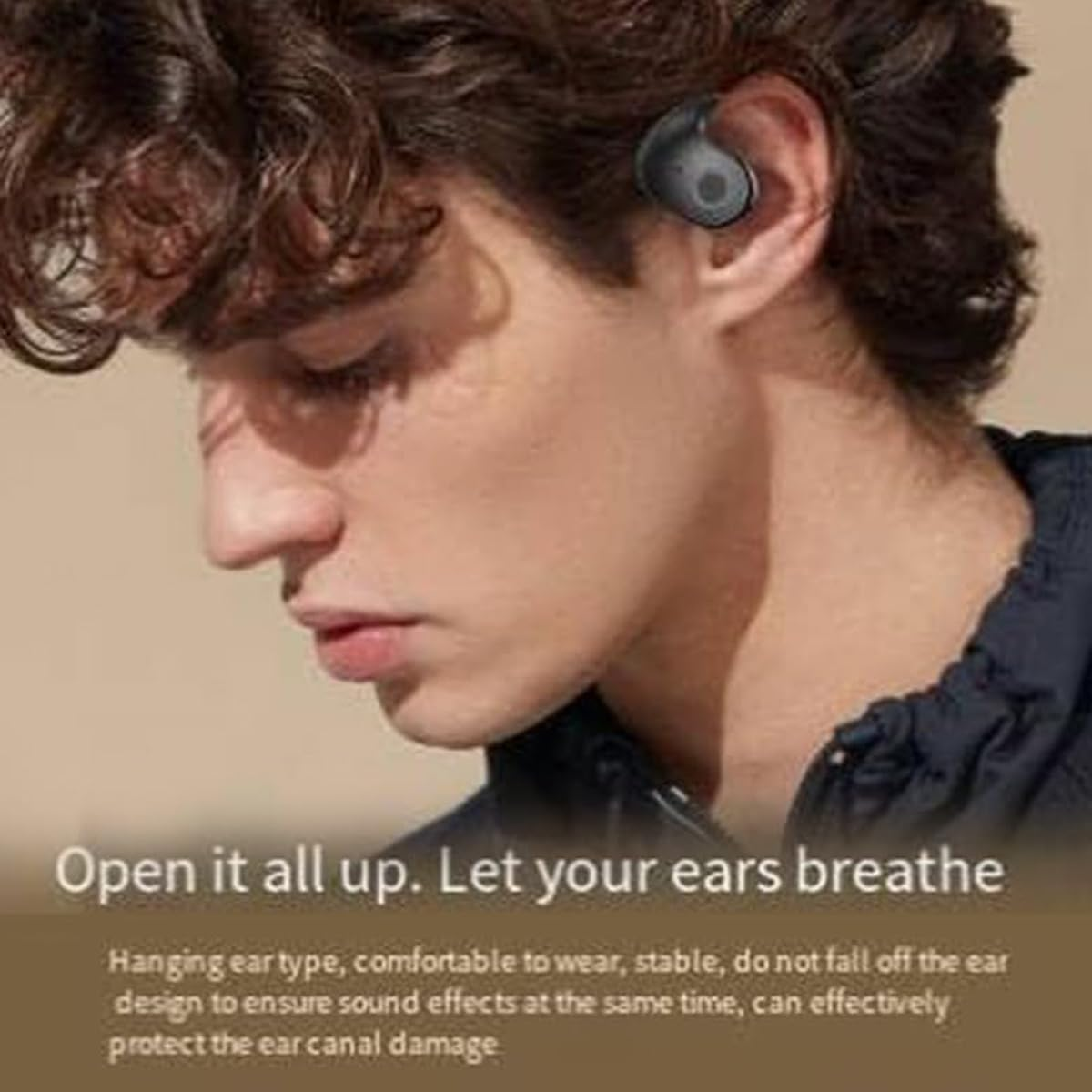 Awaze Earbuds, Awaze Labs X15 Pro Earbuds, Awaze Labs Earbuds, Ipx5 Waterproof Bt 5.4 Ear-Mounted, Awaze Sound Labs, Awaze Noise Canceling Sports Bluetooth Out-Of-Ear Earphones (Black) image number 1