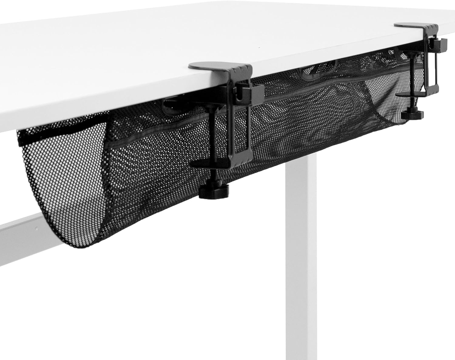 VIVO Mesh 36 Inch Clamp-On under Desk Cable Net, Workstation Wire Organizer, Cable Management for Home and Office, Black, DESK-AC36MH image number 2