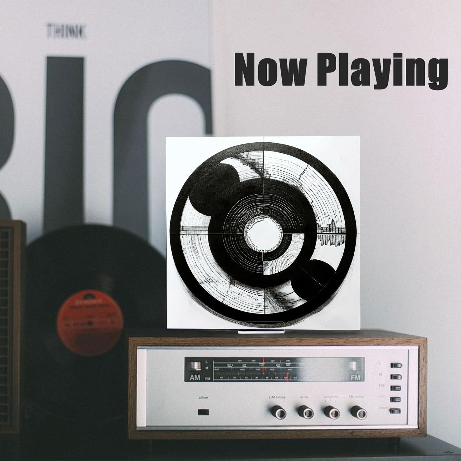 Kalami 3 Pack Now Playing Vinyl Record Stand Display Single Lp No Assembly Required, Clear Acrylic Album Rack Shelf, Fashions Gift for Music Lovers Player Accessory image number 5