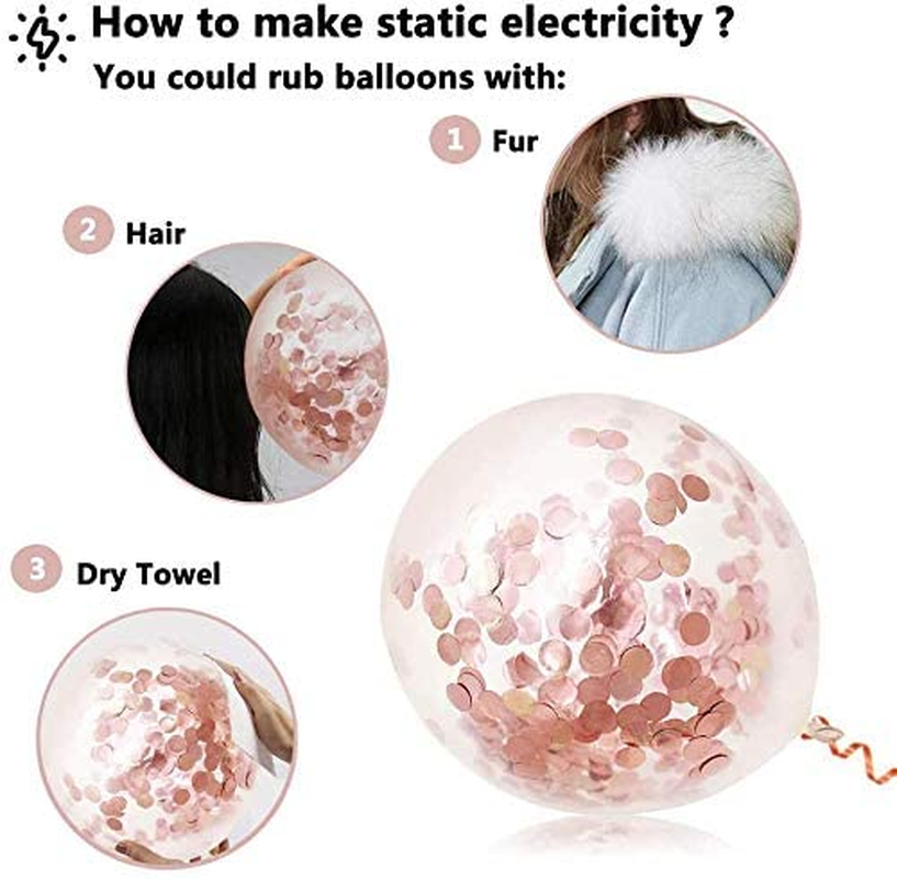 Birthday Decorations Rose Gold Party Supplies Happy Birthday Banner Rose Gold Balloons Foil Curtains Hanging Swirls Cupcake Toppers for Girls Women Princess Party - Rose Gold image number 6