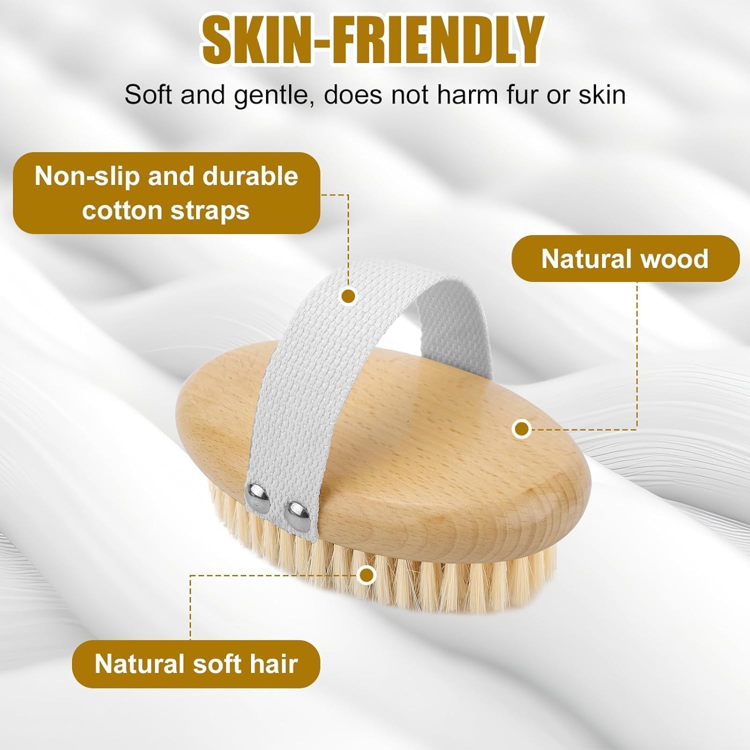 Bristle Pet Brush Wooden Pet Groom Brush,1Pc Soft Boar Bristle Pet Palm Brush,Pet Palm Brush with Bristle,Soft Wood Boar Bristle Pet Palm Brush with Band,Bristle Pet Brush Pet Palm Brush with Bristle image number 6