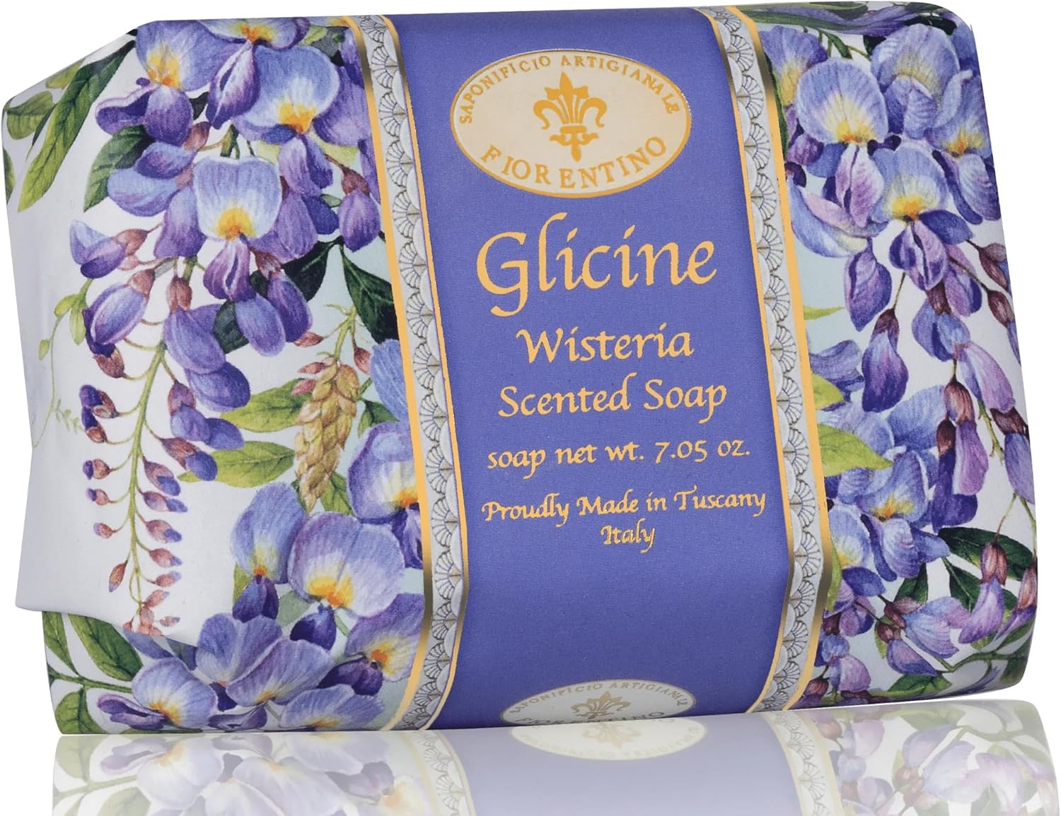 Saponificio Artigianale Fiorentino Wisteria, Freesia and Jasmine Bar Soap 12X200G image number 3