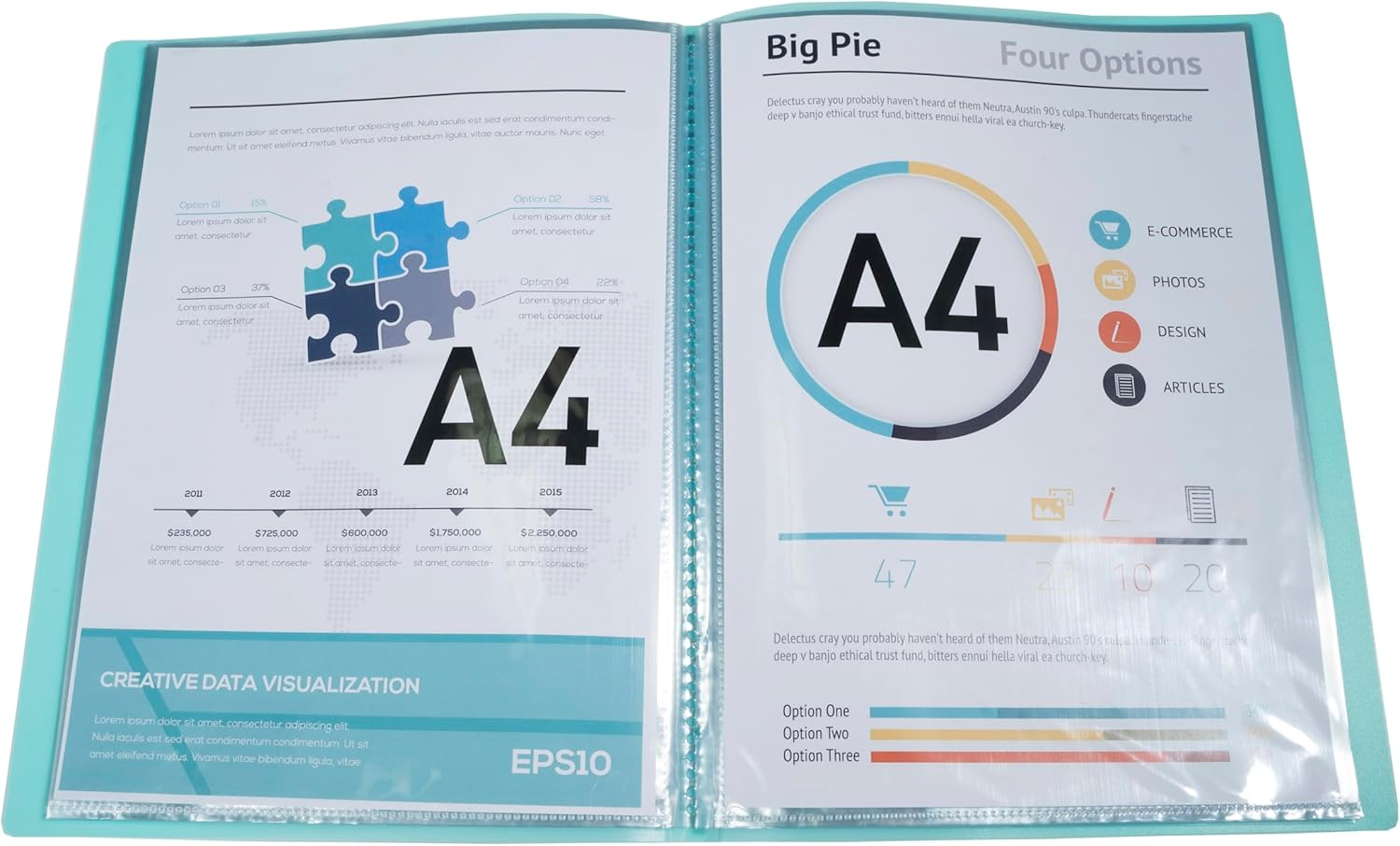 Exacompta - Ref 88270E - Pack of 5 Chromaline Pastel Document Folders - 20 Crystal Wallets - 40 Pages - for A4 - Dimensions: 24 X 32 Cm - Recycled Polypropylene Cover Translucent - 5 Different image number 4