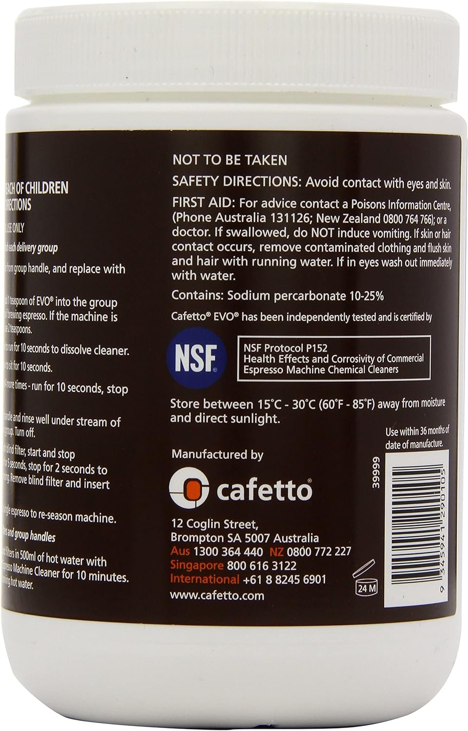 Cafetto CAF-EVO1 Organic Cleaner, One Size, Multicolor, CAF-EVO1 image number 1