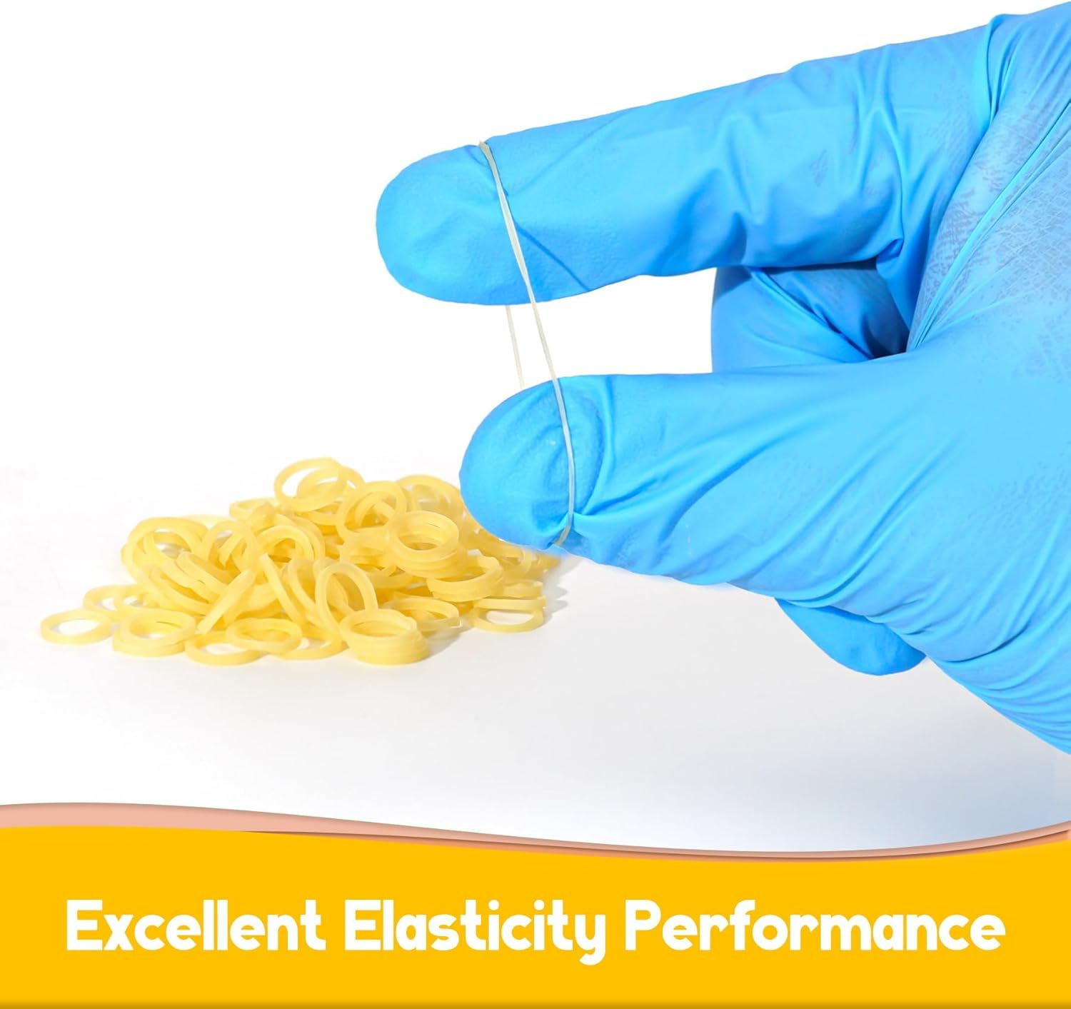 500 Pcs Orthodontic Elastic Rubber Bands, 3.5 Ounces Heavy Dental Rubber Traction Bands, Free Elastic Placer for Braces (1/4",Fox) image number 5