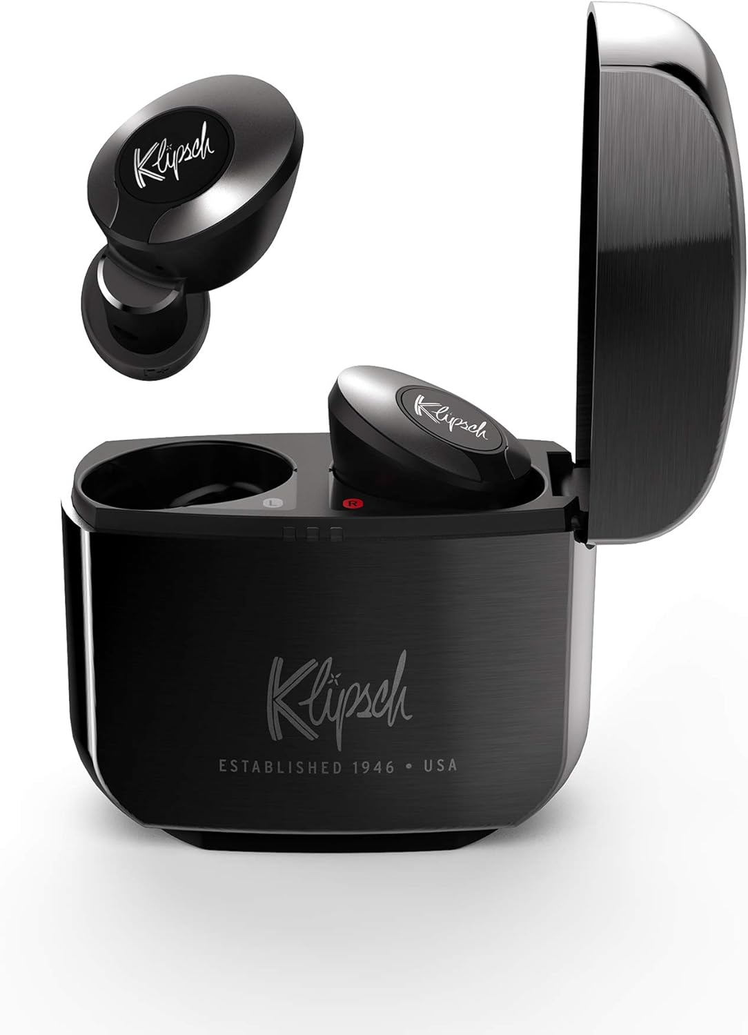 Klipsch T5 II True Wireless ANC Earphones, Gunmetal - Silver image number 2