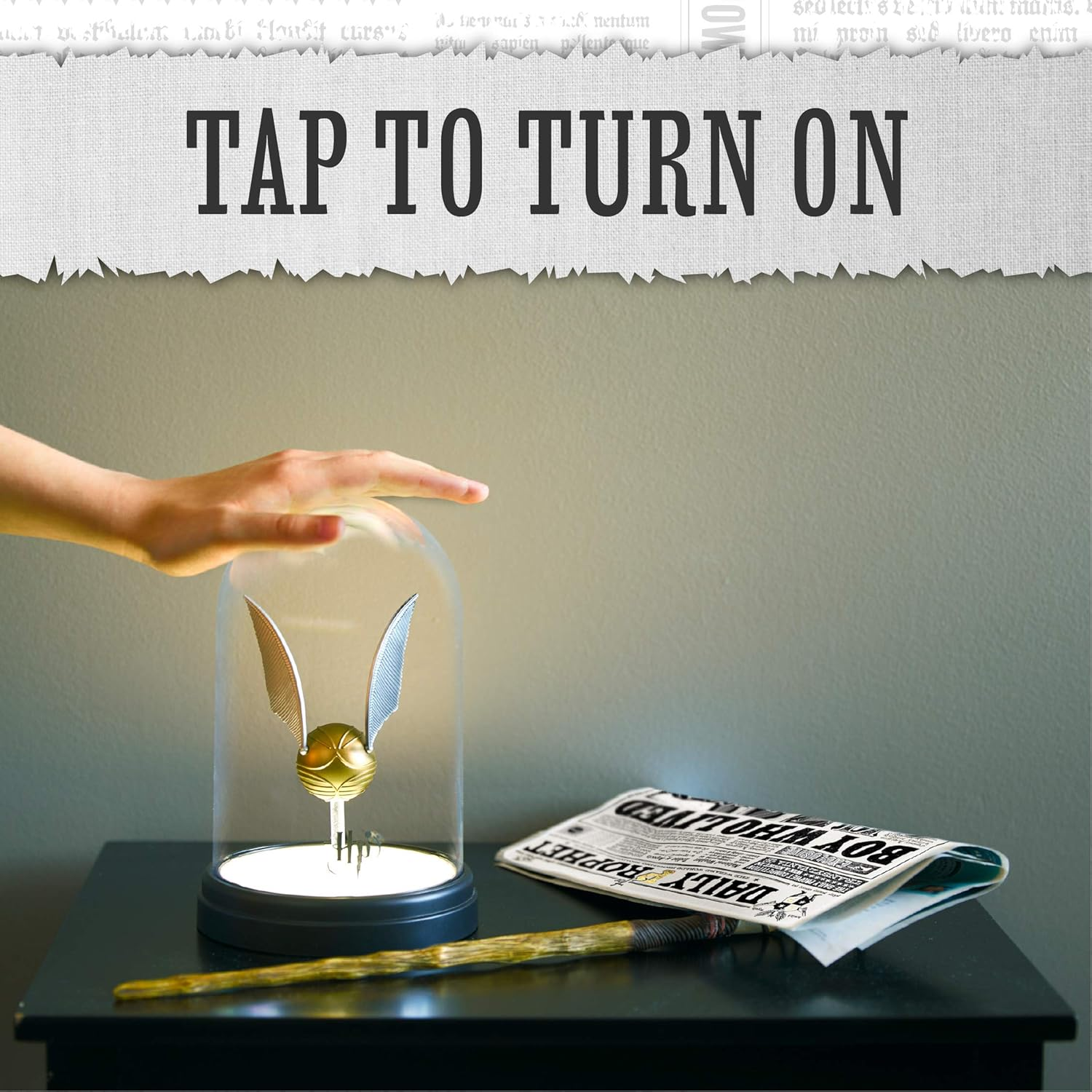 Paladone Harry Potter Golden Snitch USB Table Lamp, 20 Cm Height