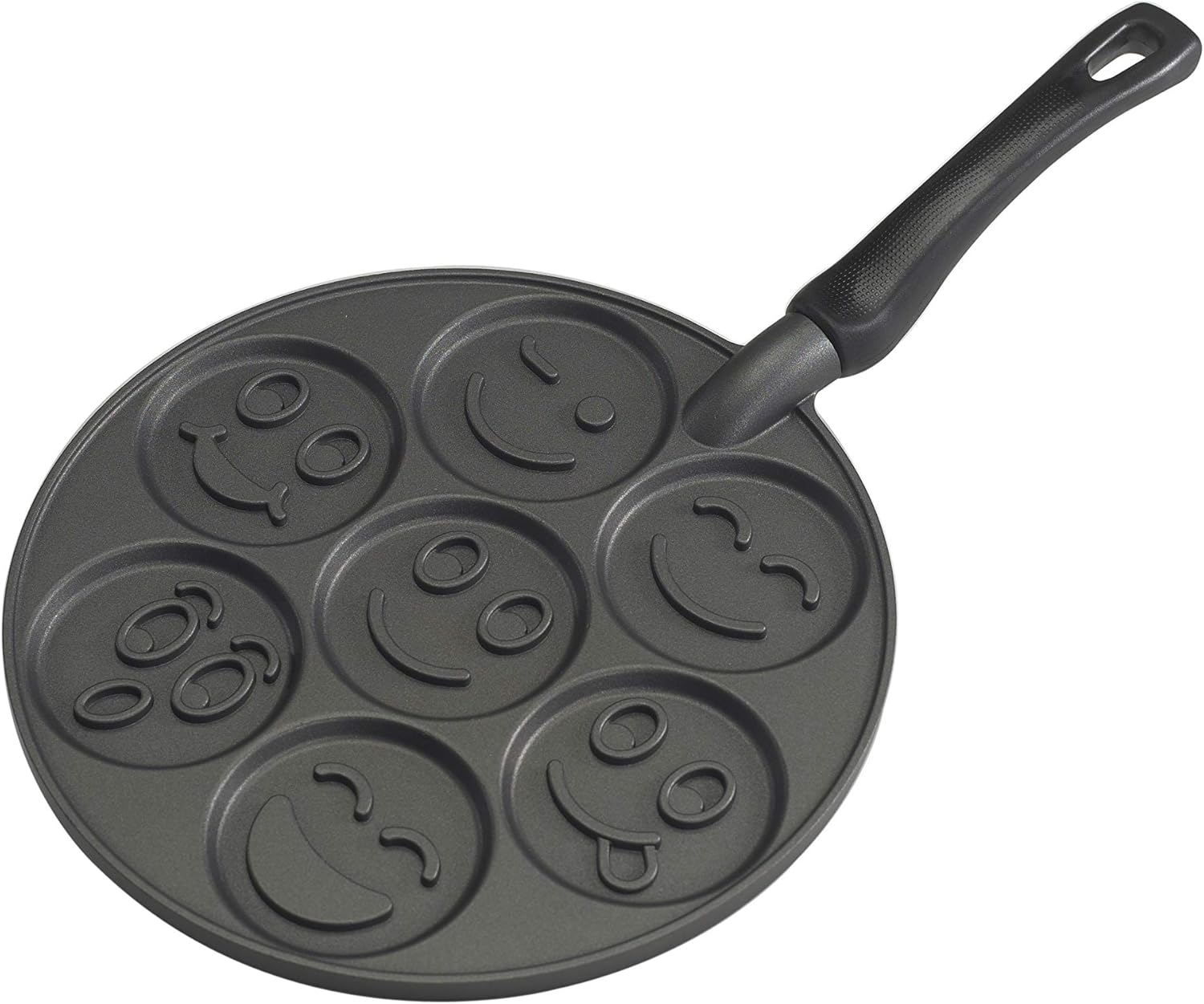 Nordic Ware 1920 Smiley Face Pancake Pan, Silver, 10 1/2 Inch Diameter image number 5