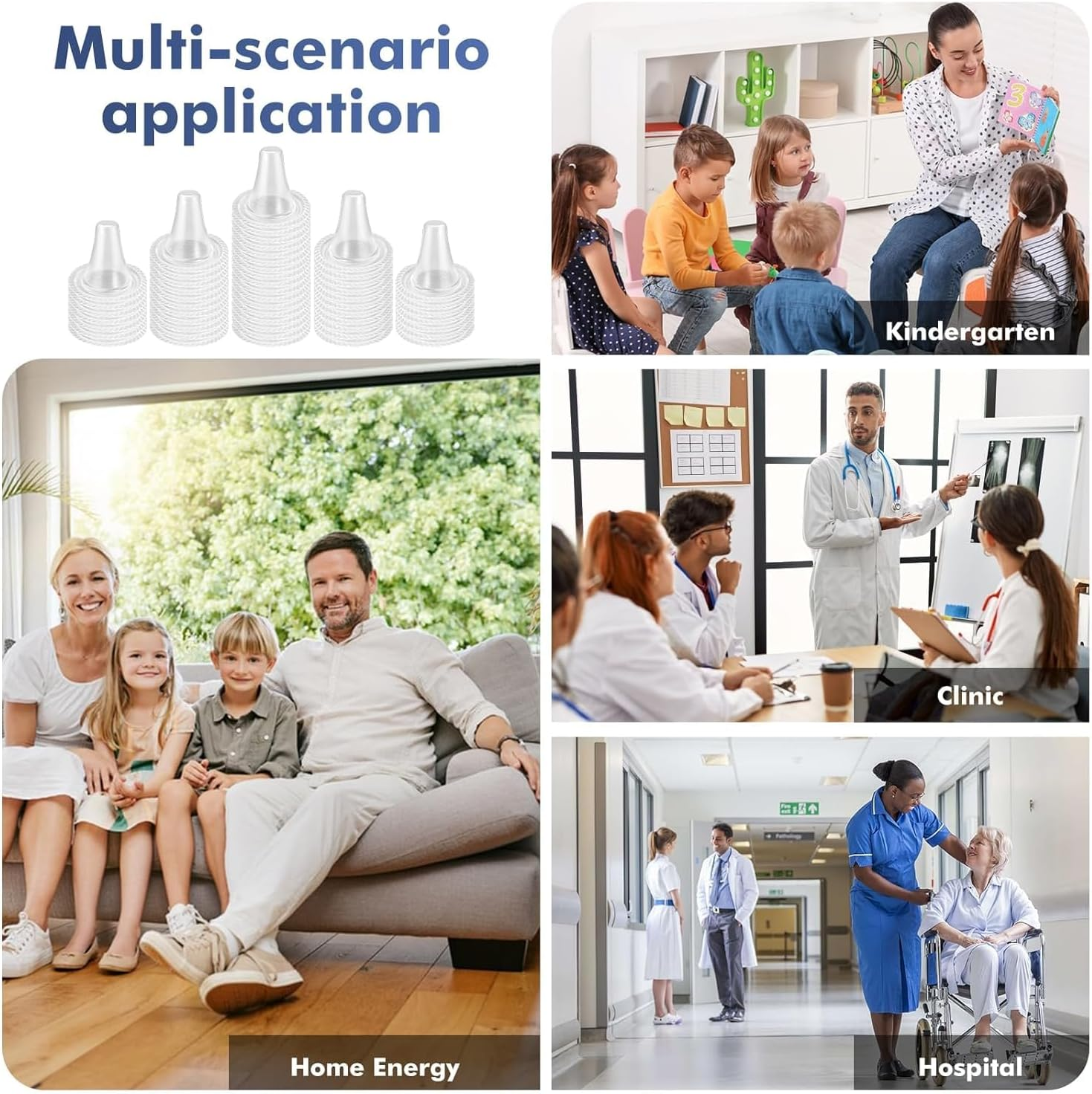 100 Pack Ear Thermometer Probe Covers, Disposable Refill Lens Filters Caps Compatible for All Braun Models Digital Thermometers Sleeve (100) image number 4