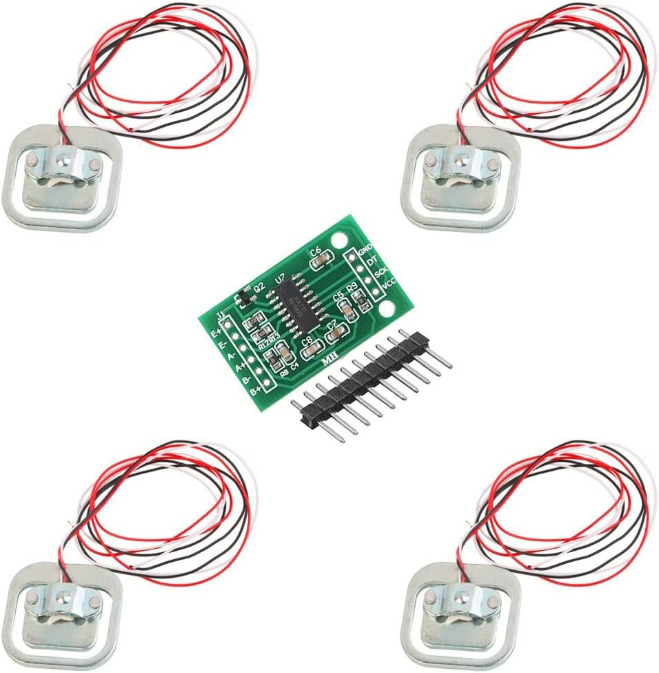 4 * 50KG Scale Body Load Cell Resistance Strain Weight Sensor + HX711 AD Module image number 3