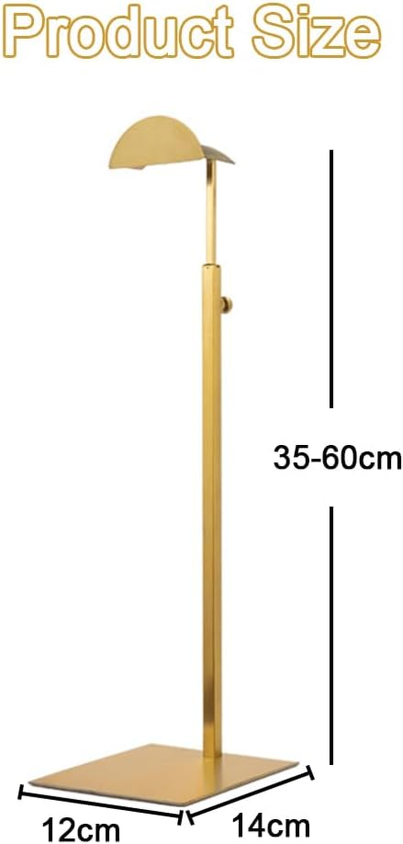 2 Pack Handbag Rack Adjustable Metal Display Stand Stainless Steel Hand Bag Display Single Hanging Hook Clothes Hanger Accessories (Gold) image number 6