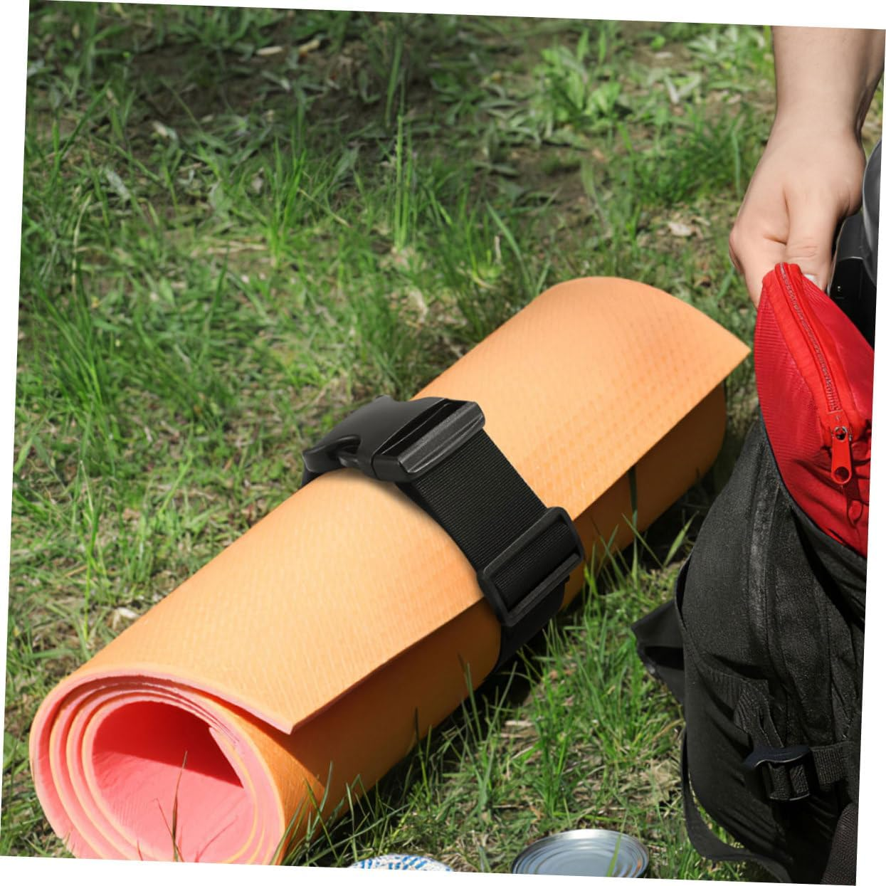 UKCOCO 4Pcs Adjustable Nylon Luggage Straps with Heavy Duty Buckle Clips Wide Long for Travel Camping Hiking Secure Suitcase and Backpack Bundling image number 1