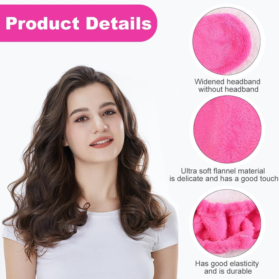 Curlers Curls without Heat, Curls without Heat, No Heat Curls for Sleeping, Heatless Curls Band Velvet Overnight for Medium Long Hair (B) image number 5