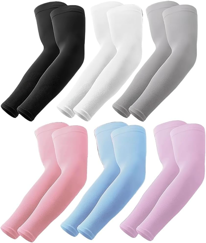 UV Sun Protection Arm Sleeves for Men Women, Compression Cooling Sun Sleeves - Sports - Workouts - Tattoo Cover