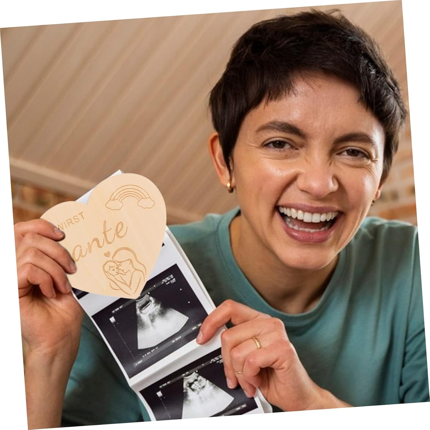 Kisangel Milestone Cards Birth Announcement Newborn Name Sign for Hospital Monthly Growth Record Cards for Boys Girls Pregnancy Announcement for Nursery Decor