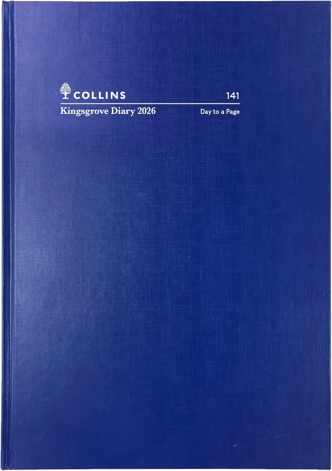 Collins - Kingsgrove 12 Month 2026 Diary/Planner, Day to Page, A4 Hard Cover - Blue