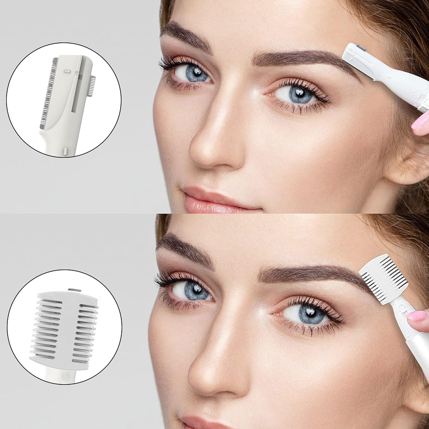 Electric Shaver Women'S Eyebrow Razor Trimmer Portable Mini Eyebrow Face Razor Trimmer for Women Eyebrows/Face/Body/Facial Treatment, Precision Shaving, No Risk of Cutting image number 3