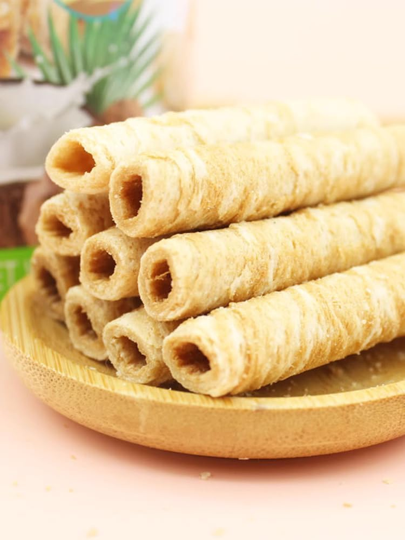 IF Coconut Crispy Rolls Banana Flavour | Made for Healthy Asian Snacks for Kids and Adults | Resealable Bag | 70G image number 2