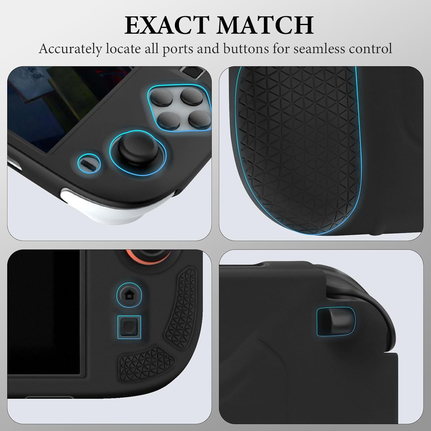 Geekria Silicone Protective Case Compatible with Nintendo Switch 2, Split Design Shockproof Anti-Scratch Shell, Game Accessories (Black) image number 3