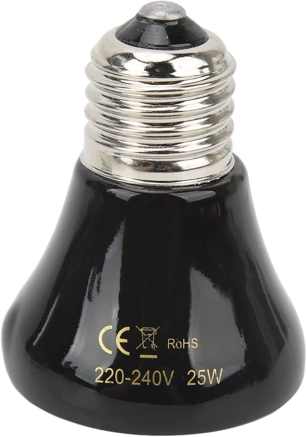 Reptile Ceramic Heating Lamp for Heat Preservation - Pig Lizard Lamp with Durable 25W Black Ceramic Heat Source image number 2