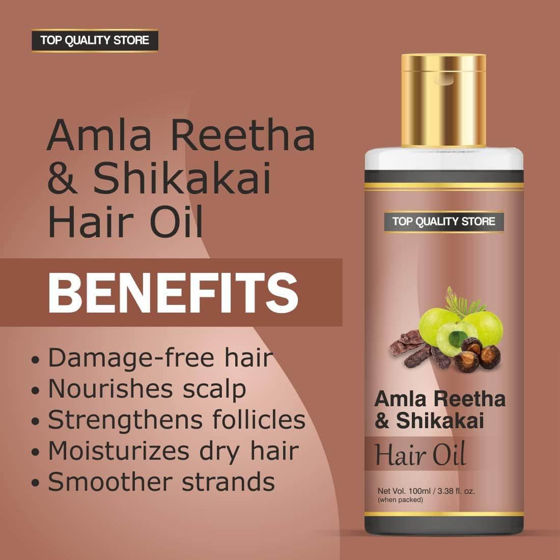 Top Quality Star Amla Reetha Shikakai Ayurvedic Natural & Herbal Hair Growth Oil image number 1