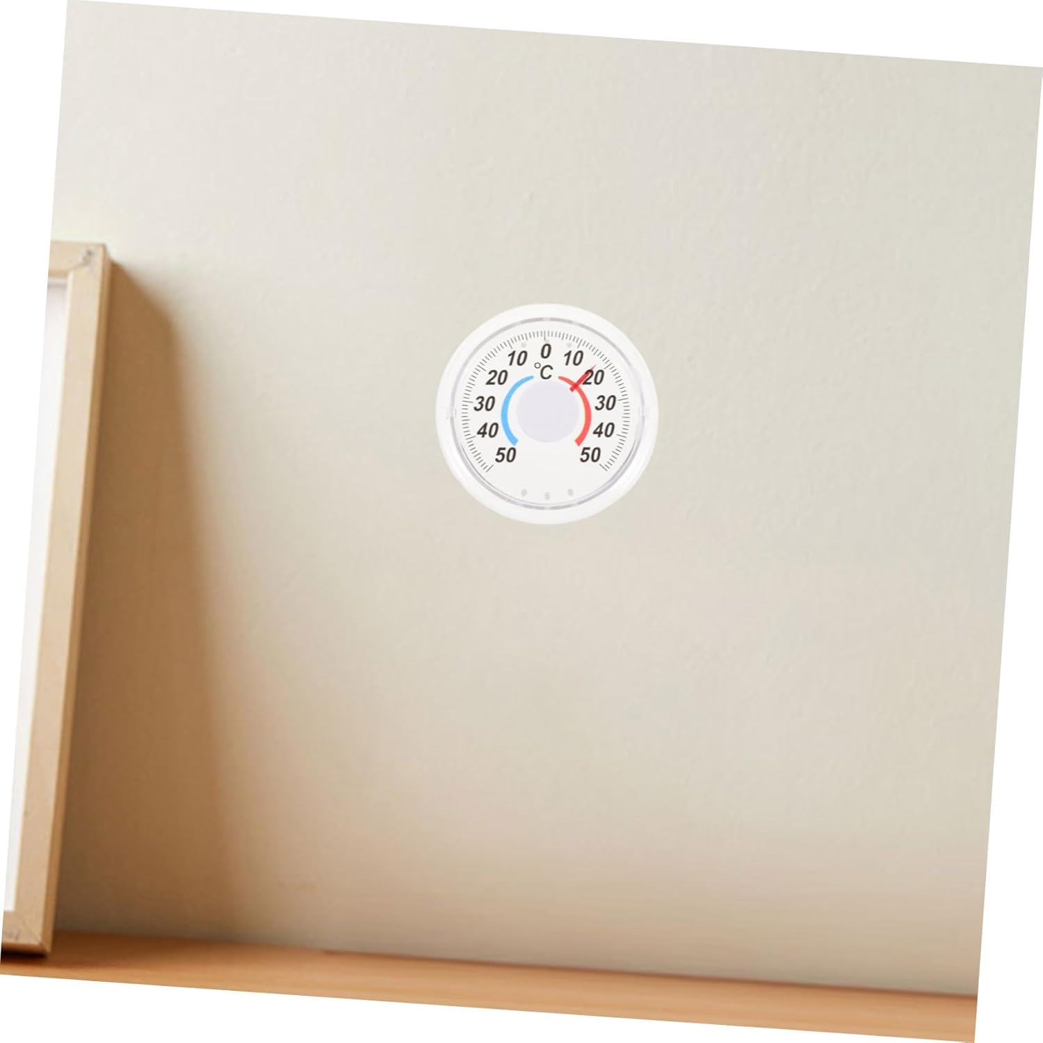 STAHAD 3Pcs Indoor Wooden Thermometers with Dual Fahrenheit Celsius Display Hanging Temperature Gauges for Home School Shop Use Silver image number 6