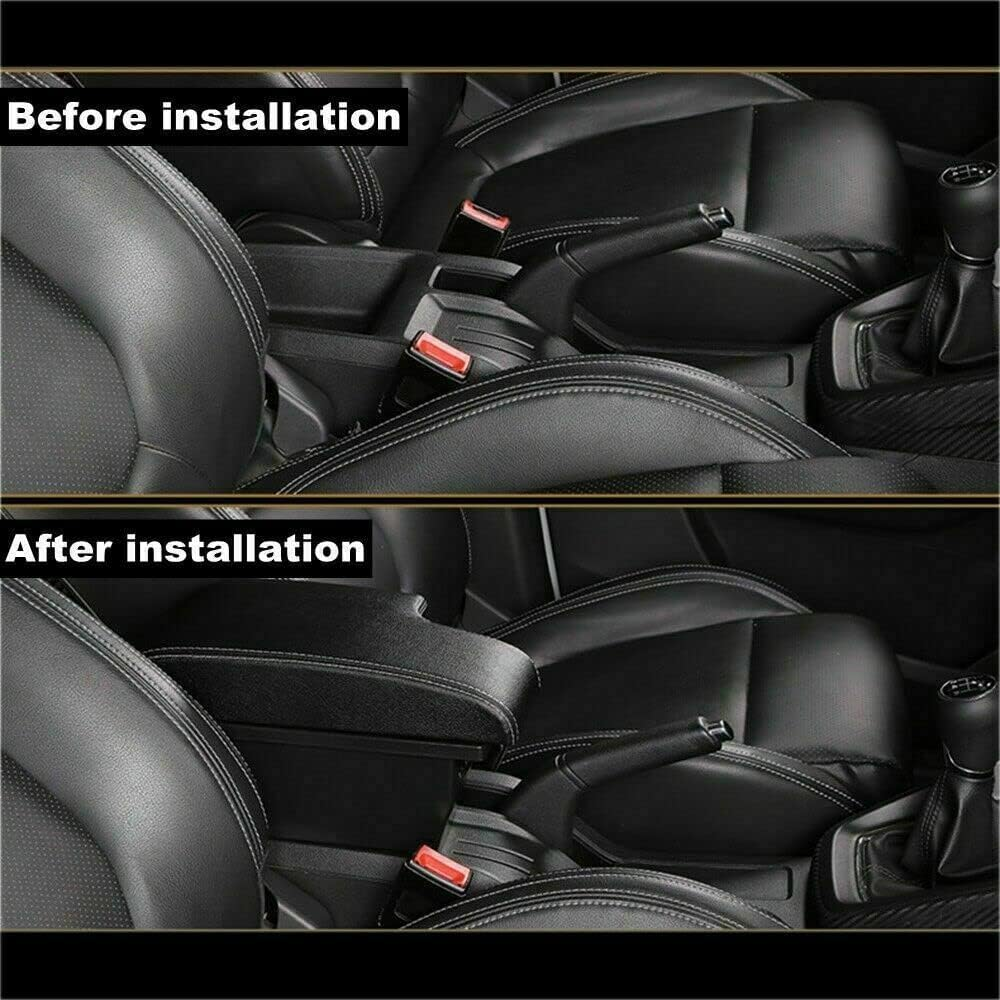 Car Armrest Console Center Large Storage Box with 3 USB Charging Port Compatible with MG ZS 2017 2018 2019 2020 2021 2022 2023 image number 1