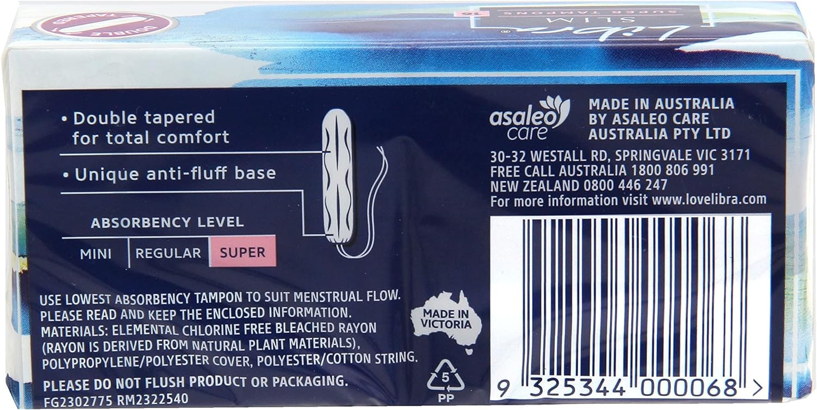 Libra Super Slim Tapered 16 Tampons