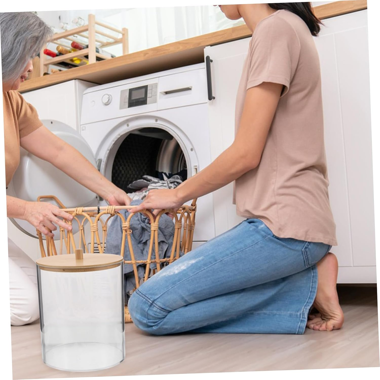 Wipes Container Laundry Holders Dispenser Acrylic Laundry Detergent Box Storage Box image number 4