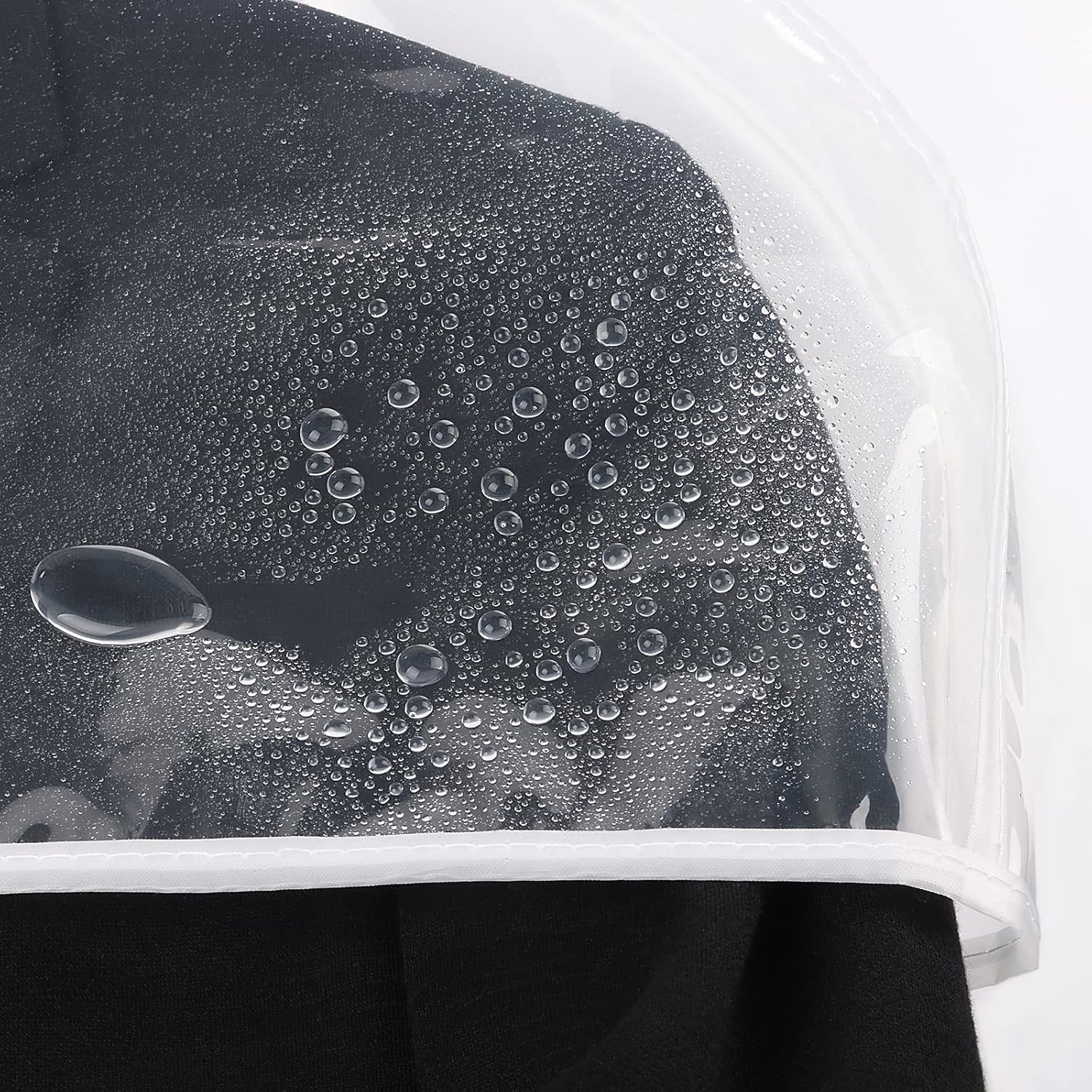 Zilink Clear Shoulder Covers for Clothes (Set of 15) Breathable Clothes Dust Cover Protectors with 2" Gusset for Suit, Coats, Jackets image number 2