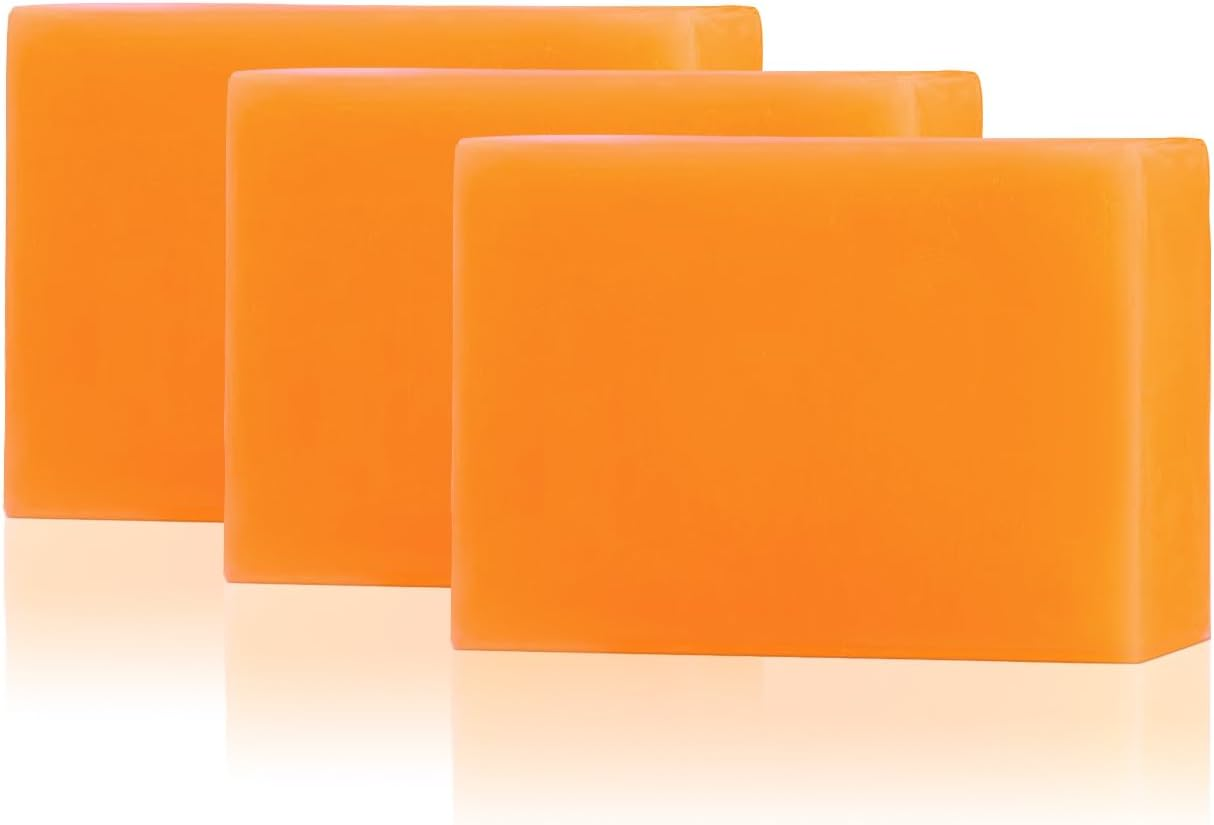 Kojic Acid Soap Bar, Turmeric Soap Bar, Fresh Citrus Scent, Gentle for Face and Body with Vitamin C, Shea Butter, Olive Oil, Collagen image number 3