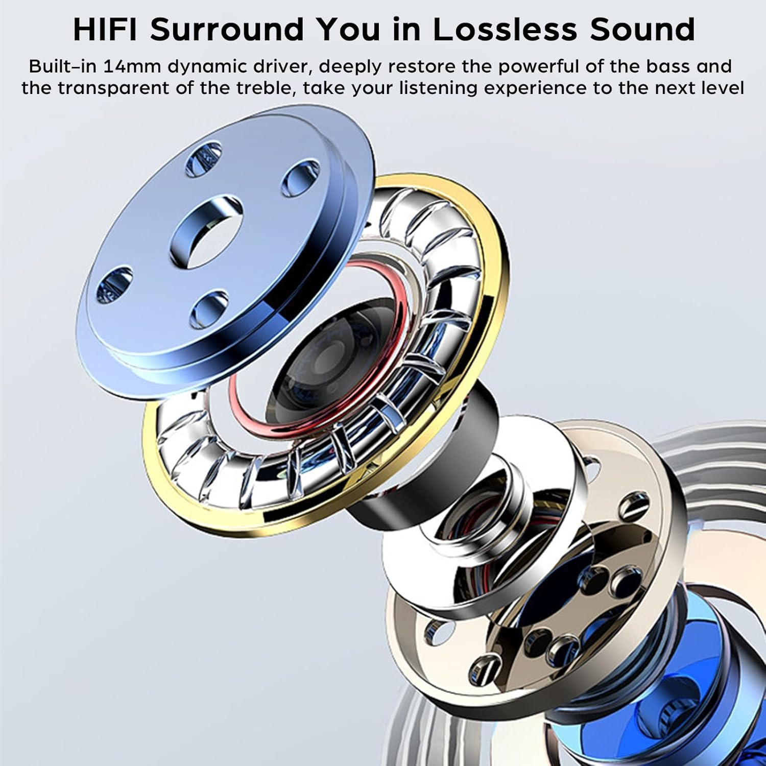 Fesoklaf 3.5Mm Wired Open Ear Headphones with Ear Hook, Running Headphones with Microphone and Inline Control, Air Line, Wired Stereo Headset for Sports, Cycling, Jogging image number 6