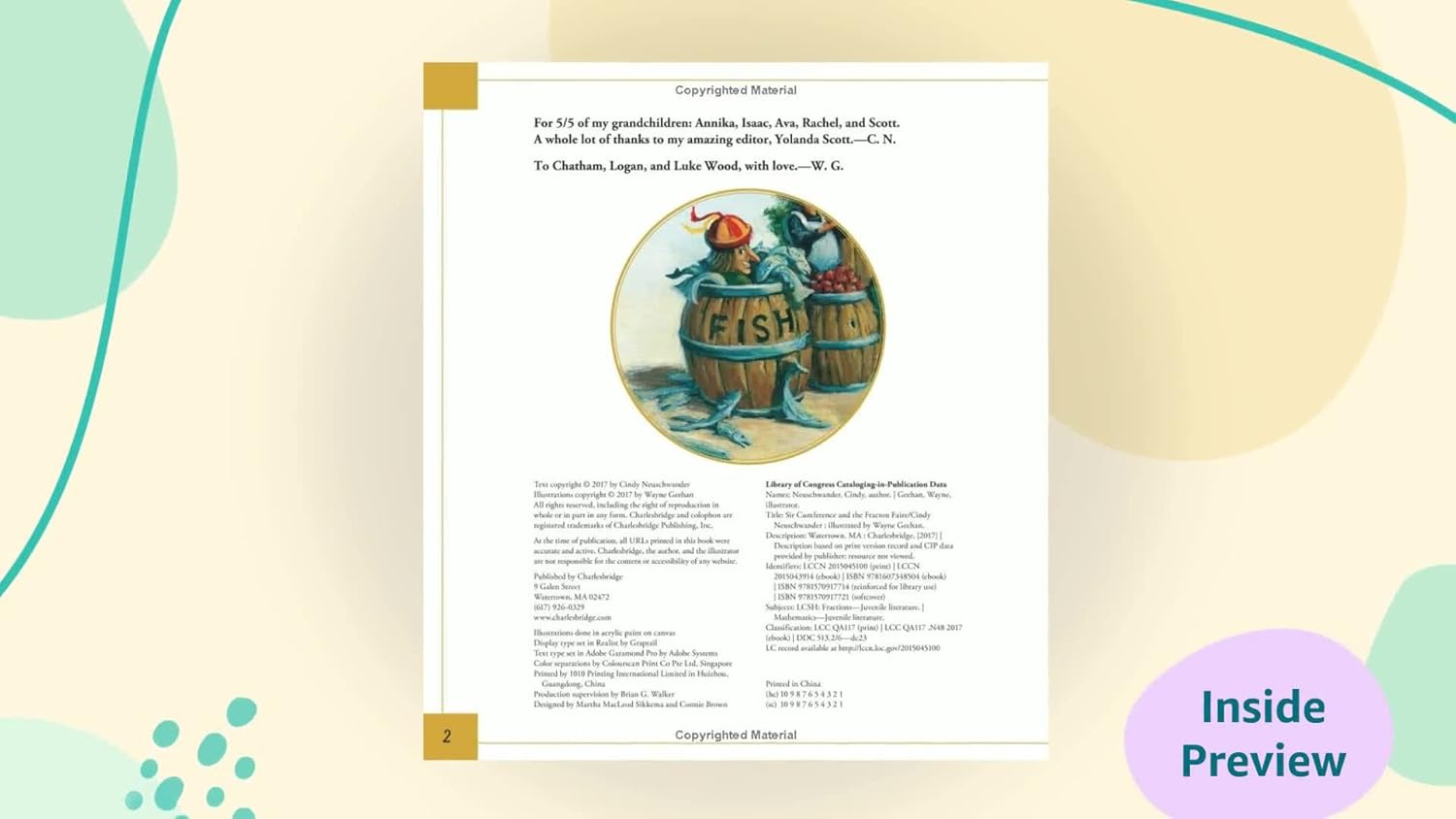 Sir Cumference and the Fracton Faire: a Math Adventure image number 1