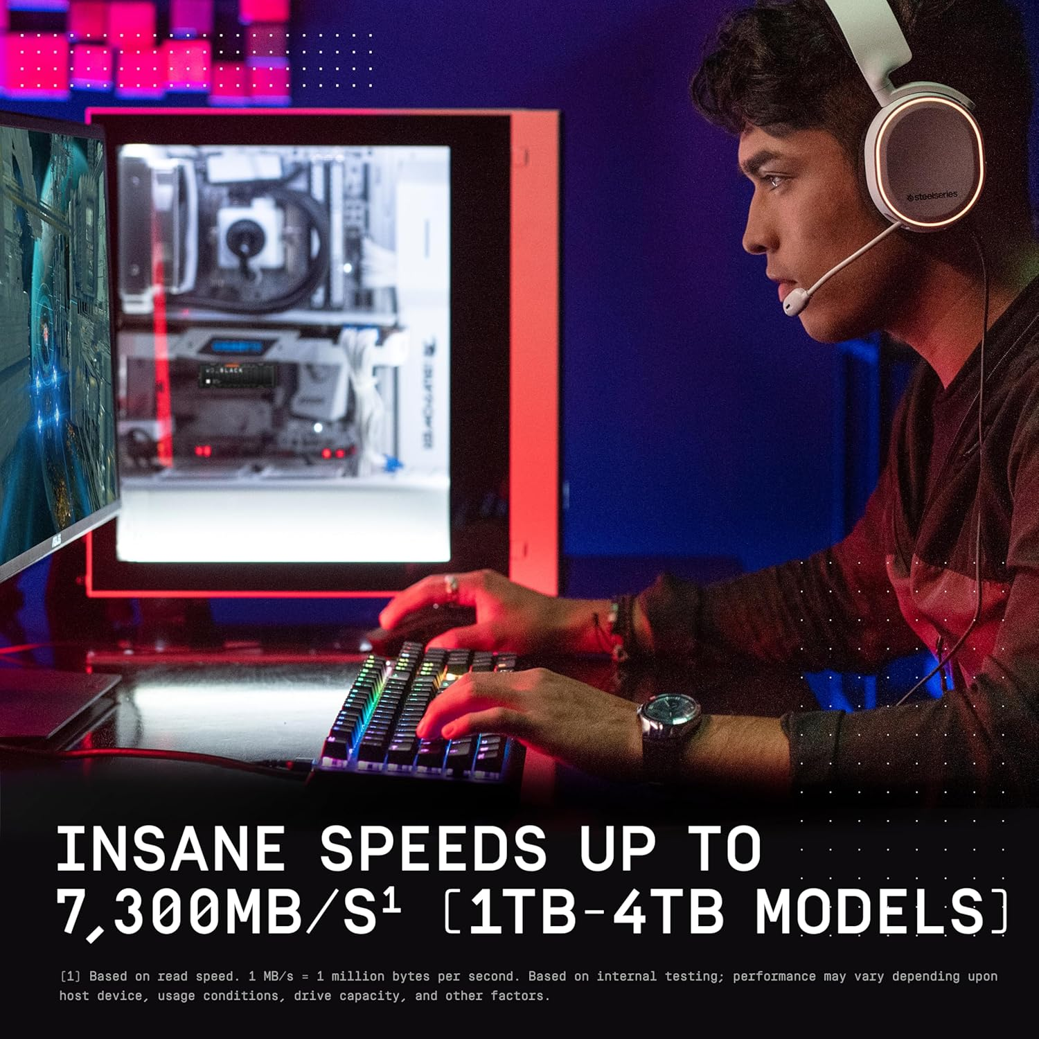 Wd_Black SN850X Nvme SSD with Heatsink 4 TB Internal SSD (Gaming Memory, Pcie Gen4 Technology, Read 7.3 Mb/S, Write 6600 Mb/S) Black image number 2