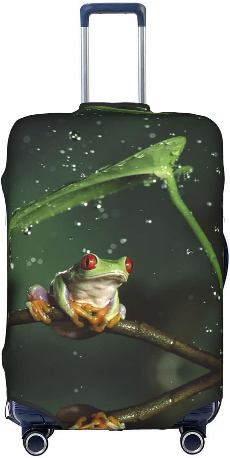 Peace Tree Frog Luggage Cover Anti-Scratch Suitcase Protector Fits 18-32 Inch Luggage image number 4
