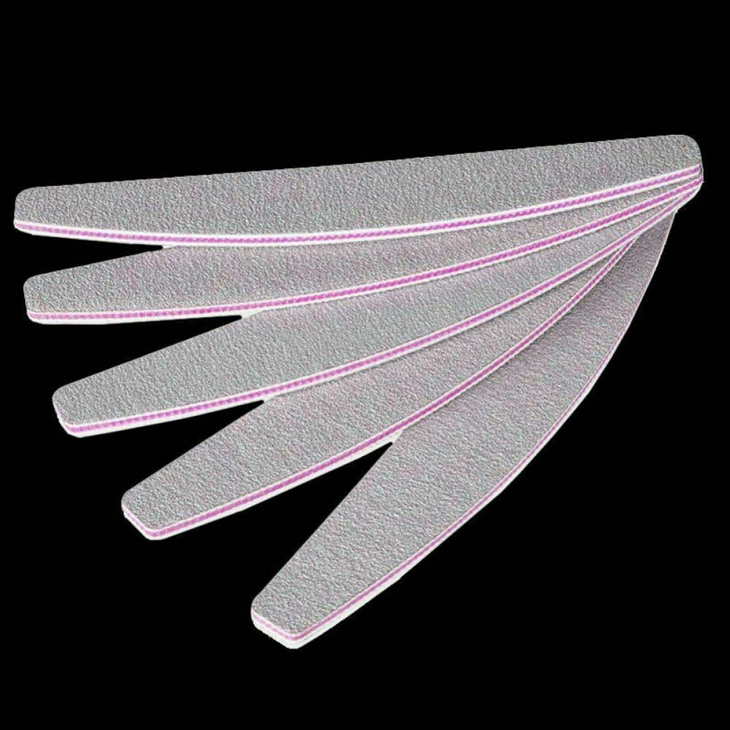 Double Sided Pedicure Nail Files 100 180 Grit Manicure Nail Care Sanding for Nail Art Care (30 PCS)