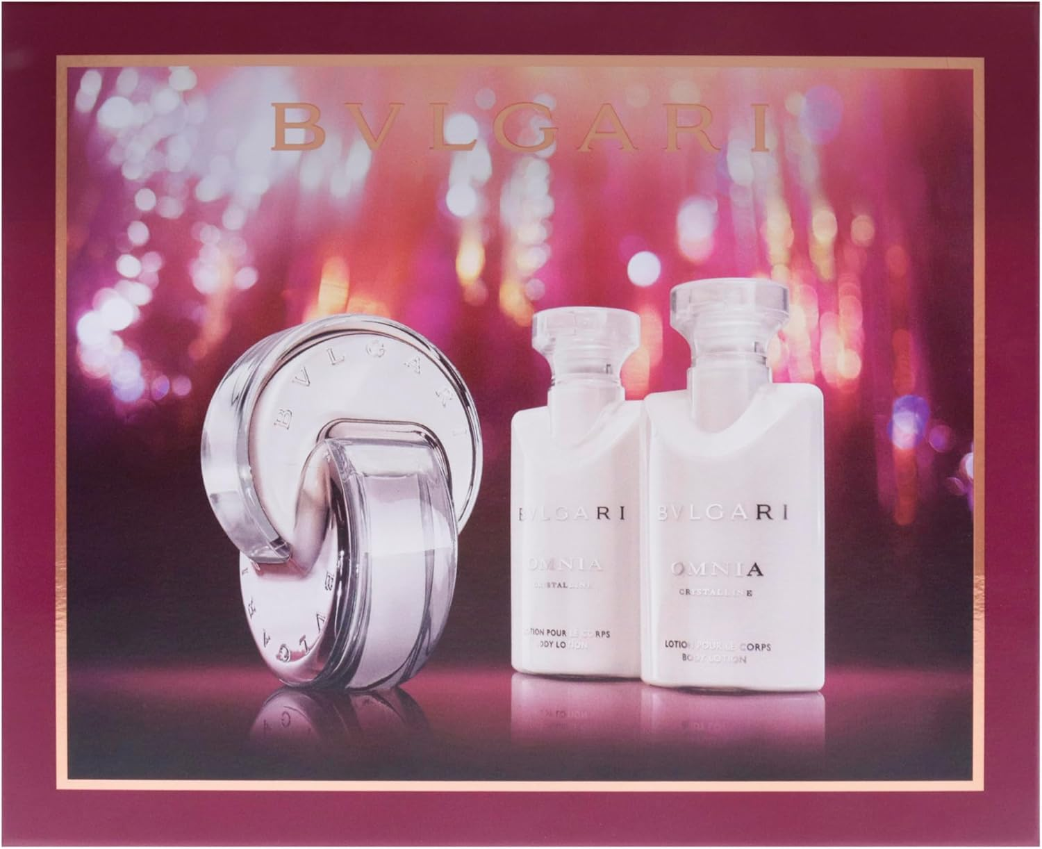 Bvlgari Women'S Omnia Crystalne 3 Piece Gift Set (EDT 40 Ml + Body Lotion 2 X 40 Ml) image number 1