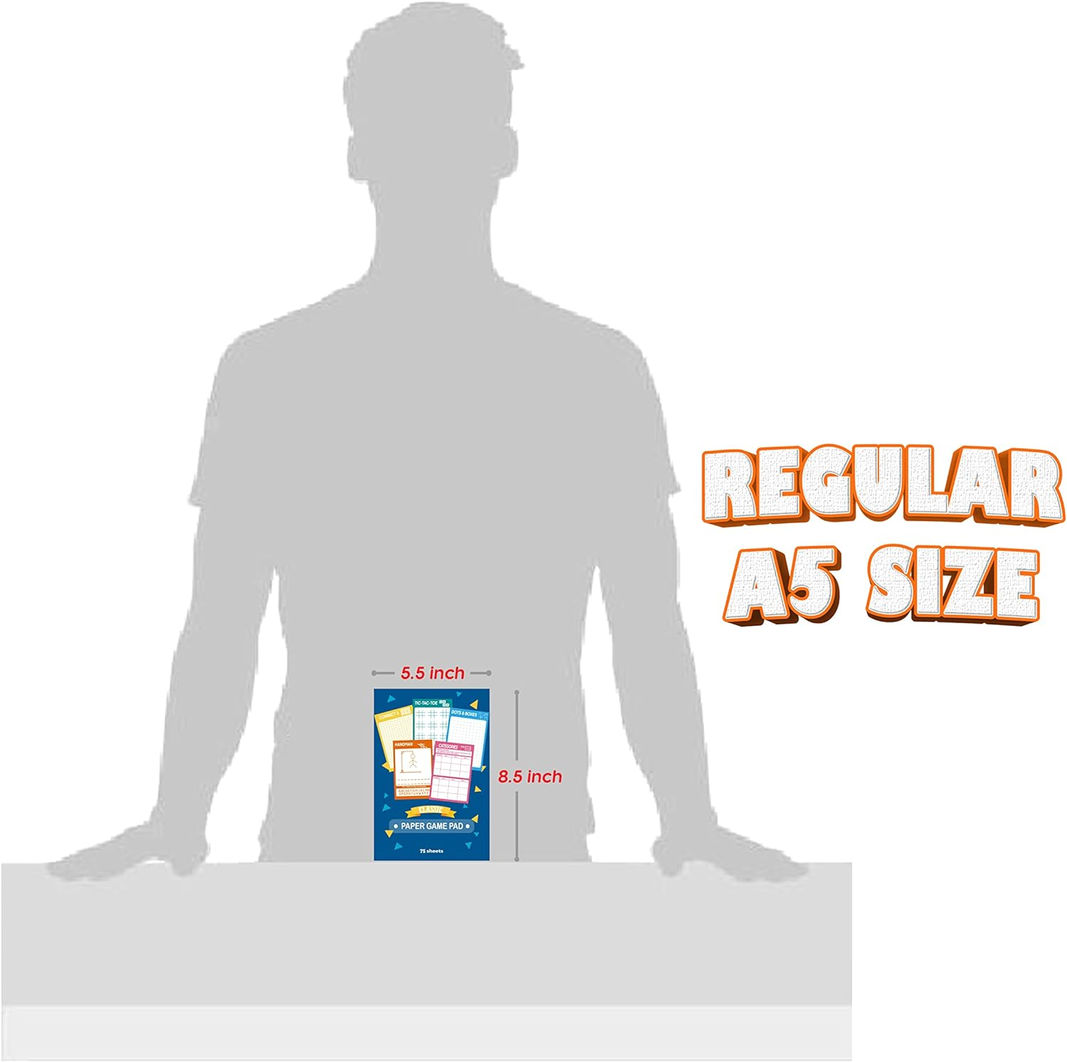 5 Portable Travel Game Activities Pad on the Go Plane Trip Pen Pencil and Paper Game for Kids 6 X 9-Inches (75 Sheets) image number 2