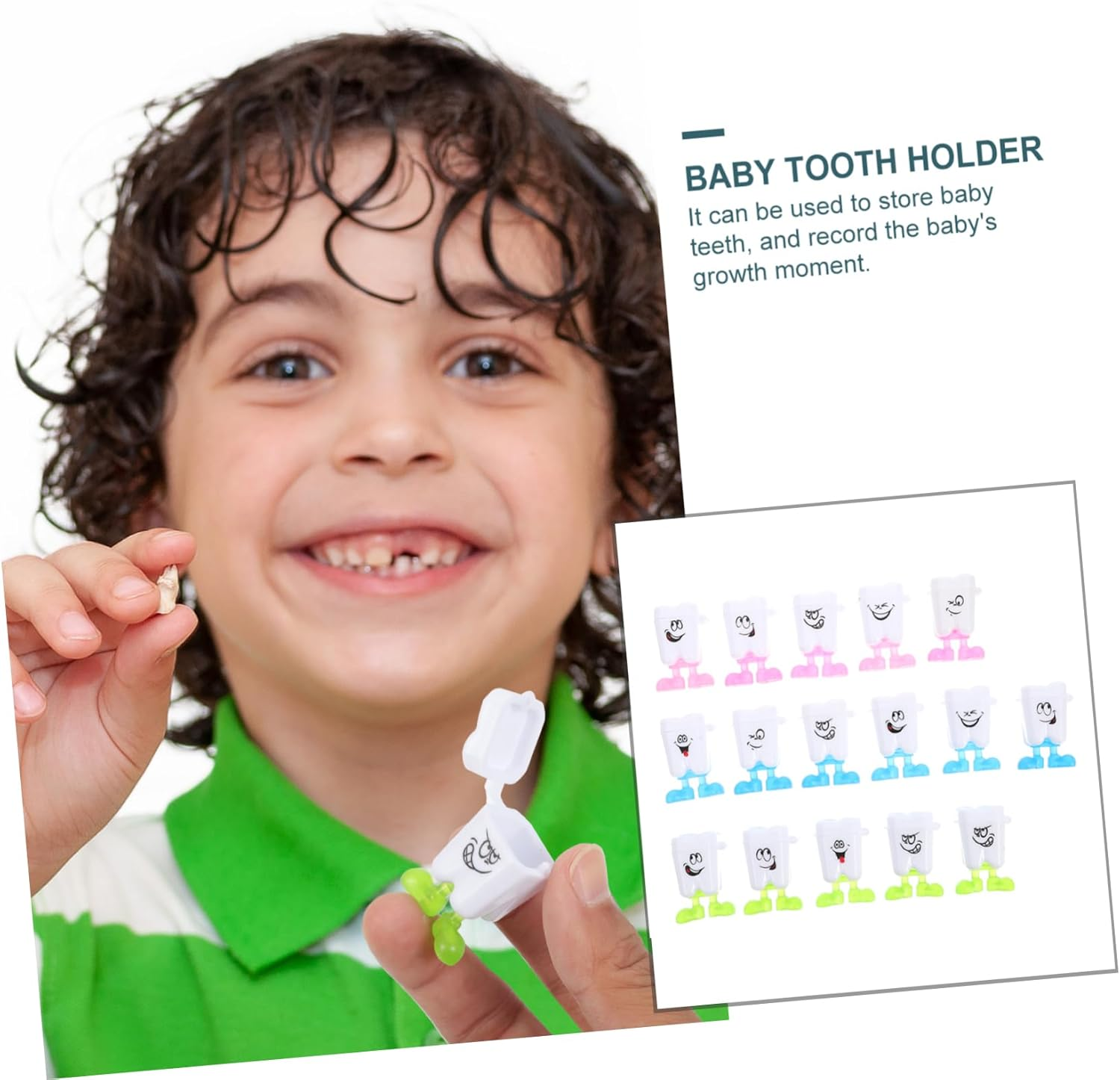 Abaodam 50Pcs Tooth Storage Box for Keepsake Organizer for Growing Teeth for Christening Christmas Birthdays More Durable Design for Safe Preservation image number 6