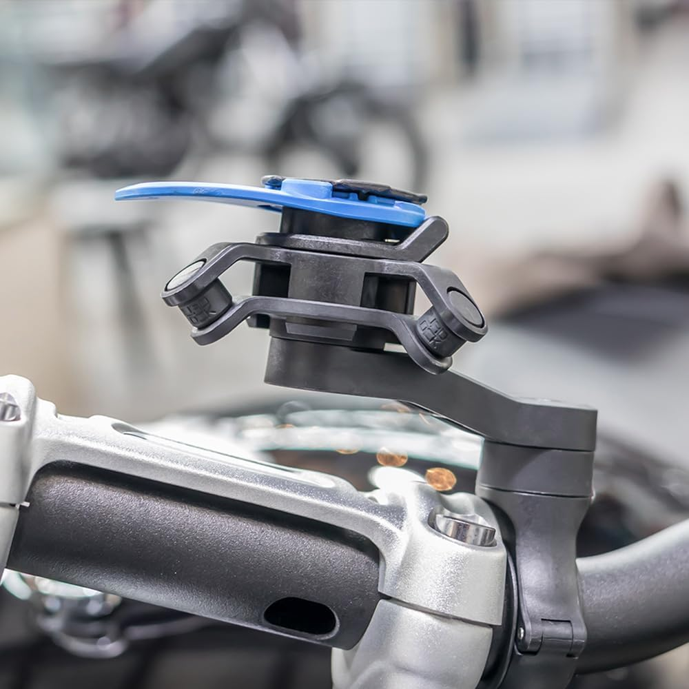 Quad Lock Motorcycle Handlebar Phone Mount Kit with Vibration Dampener and Iphone 15 Pro Max MAG Case image number 2