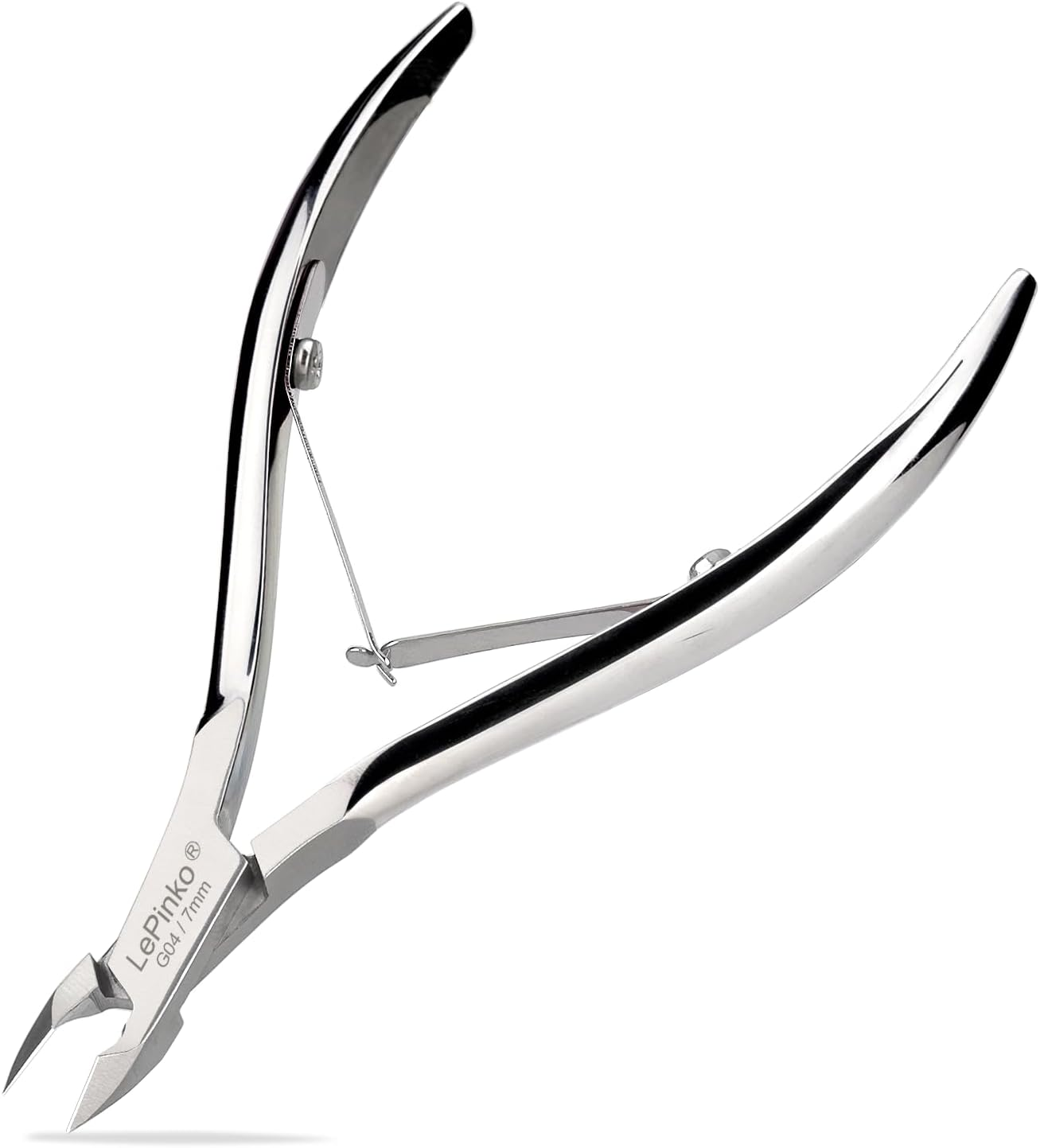 Lepinko Professional Cuticle Trimmer Kit, Super Sharp Dead Skin Clipper, Labor-Saving Cuticula Remover for Fingernail Toenail, Manicure Pedicure Tool for Women Men, Home Salon Use, 7Mm Jaw